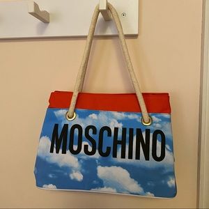 Moschino cloud print tote purse